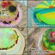 Grid of Laura's, Marc's, Dave's, and Peter's colorful jelly cakes